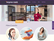 Tablet Screenshot of empressmaids.com